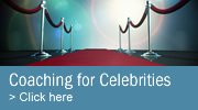 Media and presentation coaching for celebrities